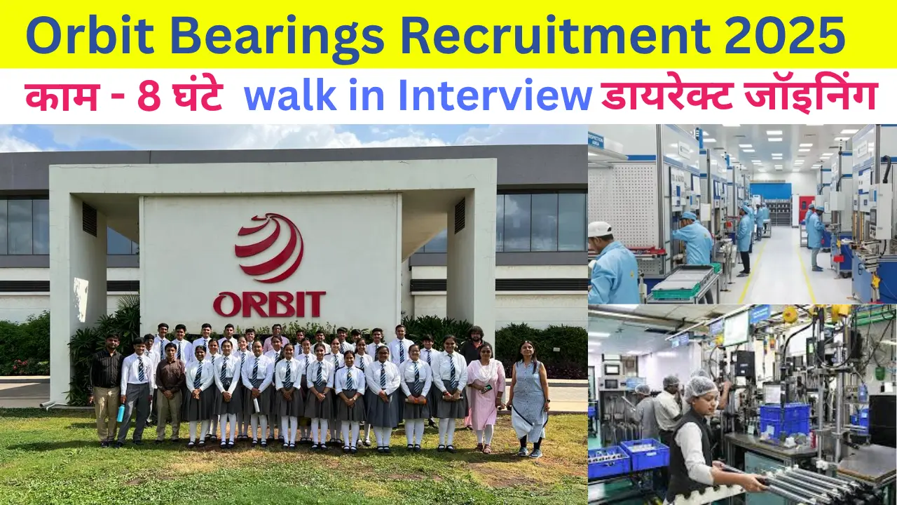Orbit Bearings Recruitment 2025