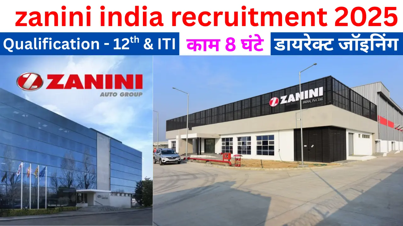 zanini india recruitment 2025