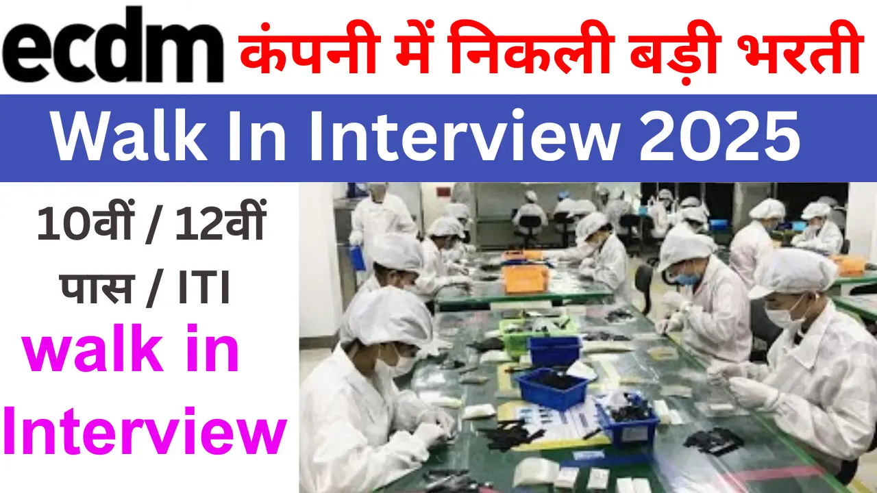 ECDM Mobile Company Helper Job 2025