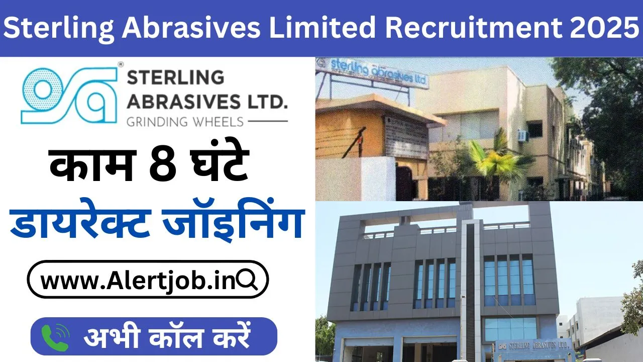 Sterling Abrasives Limited Recruitment 2025