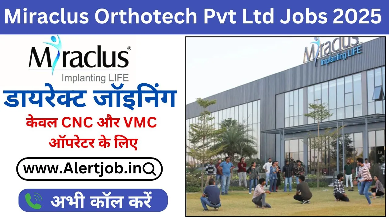 Miraclus Orthotech Pvt Ltd Recruitment 2025
